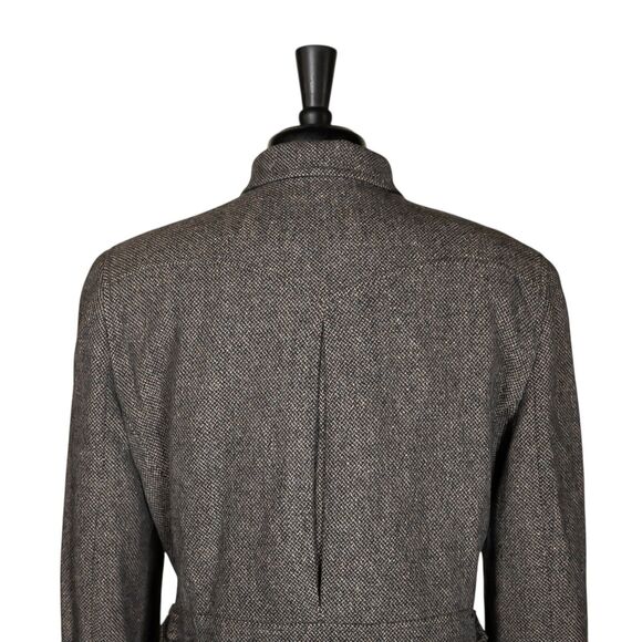 Ralph Lauren Women's Jacket Gray Wool Tweed Full Zip Equestrian Riding Coat 14 - Picture 12 of 12